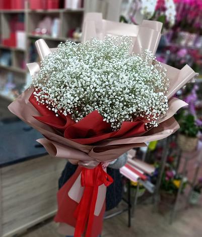 Букет цветов из: Гипсофила в Майском Пермский край